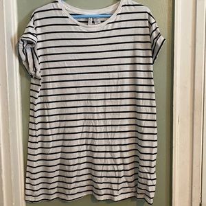 H&M Oversized Striped T-Shirt